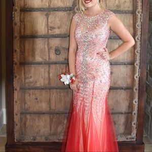 Red Sparkly Prom Dress/ Formal Dress